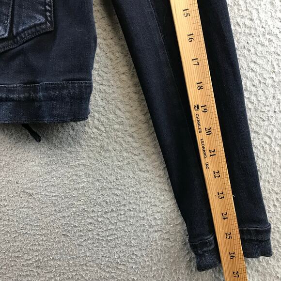 GOLDSIGN The Morton Denim Jacket asymmetrical zipper size L‎ - Picture 8 of 10